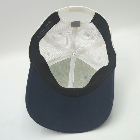 Carhartt Force Logo Mesh Trucker Hat Cap Snapback Mesh Back Green White OSFA - Picture 5 of 6